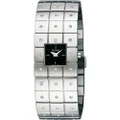 Pulsar Ladies' Wristwatch PEGD17X1, Stainless Steel Silver Case and Bracelet, Black Dial, ? 22mm