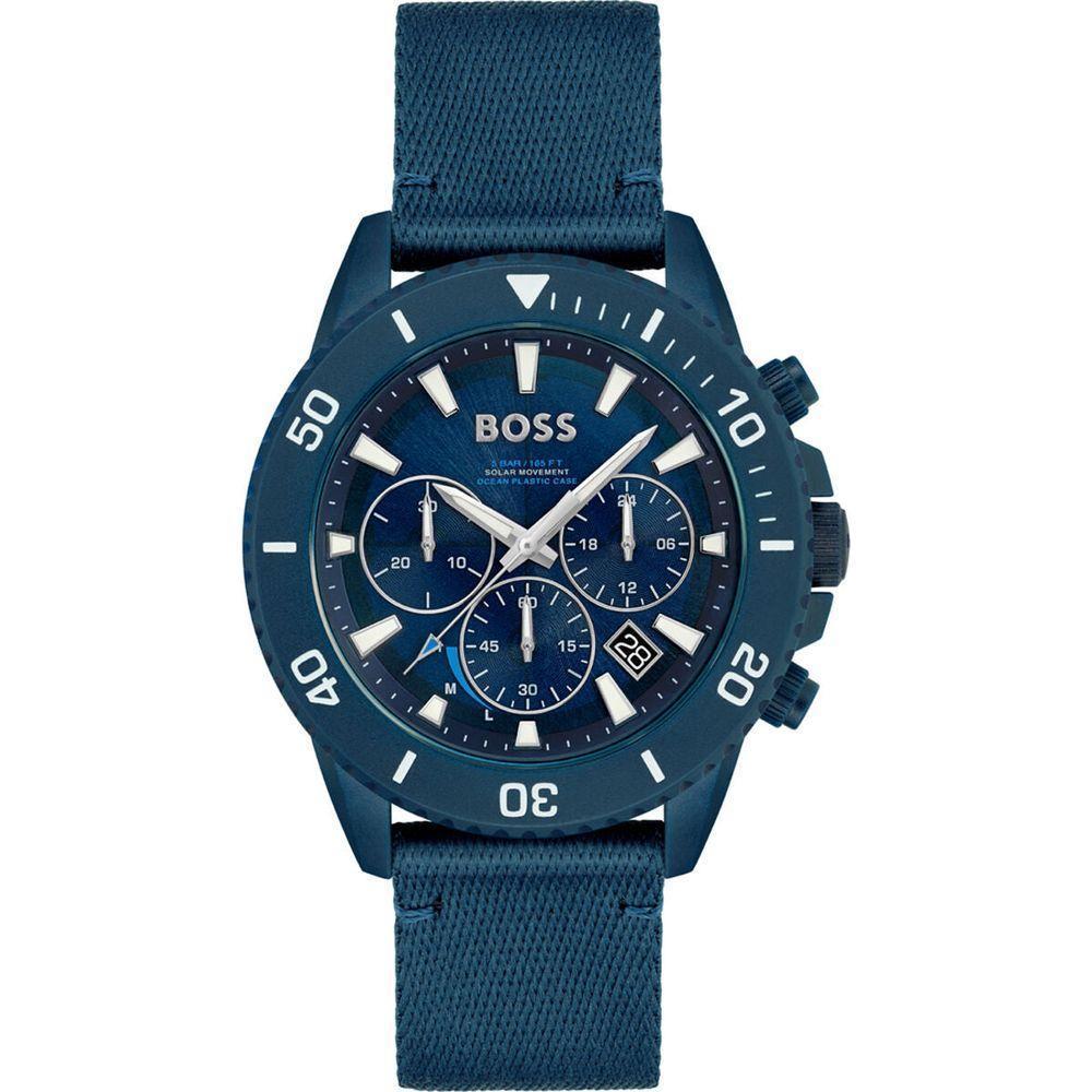 Hugo Boss Men's Watch 1513919 Blue 46mm Stainless Steel Quartz Wristwatch