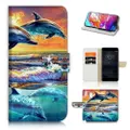 Dolphin TPU Phone Wallet Case Cover For Motorola MOTO G30 - (21520)
