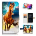 Horse TPU Phone Wallet Case Cover For Motorola MOTO G30 - (21524)