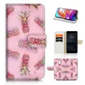 Tropic Pineapple TPU Phone Wallet Case Cover For Telstra Evoke Plus 2 - (31198)