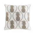 Pineapple Resort Cushion (White/Palm Green) - 50x50cm