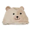 Urban Bear 100x75cm Baby/Infant Wrap Blanket Sleeping Cuddle w/Animal Hood Beige