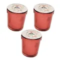 3x 2pc Urban Christmas 7cm Glass Scented Candle Soy Blend Wax Fragrance Red/GRN