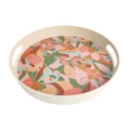 Urban 33cm Franki Floral Round Tray Food Serving Decorative Plate w/ Handle