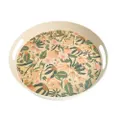 Urban 33cm Cassia Floral Round Tray Food Serving Decorative Plate w/ Handle YLLW