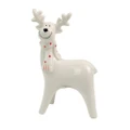 Urban 16cm Cute Ceramic Reindeer Figurine Home Decorative Display Statue White