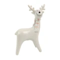 Urban 19cm Cute Ceramic Reindeer Figurine Home Decorative Display Statue White