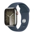 Apple Watch Series 9 1.9" Blue Silver Smartwatch 41mm Unisex
