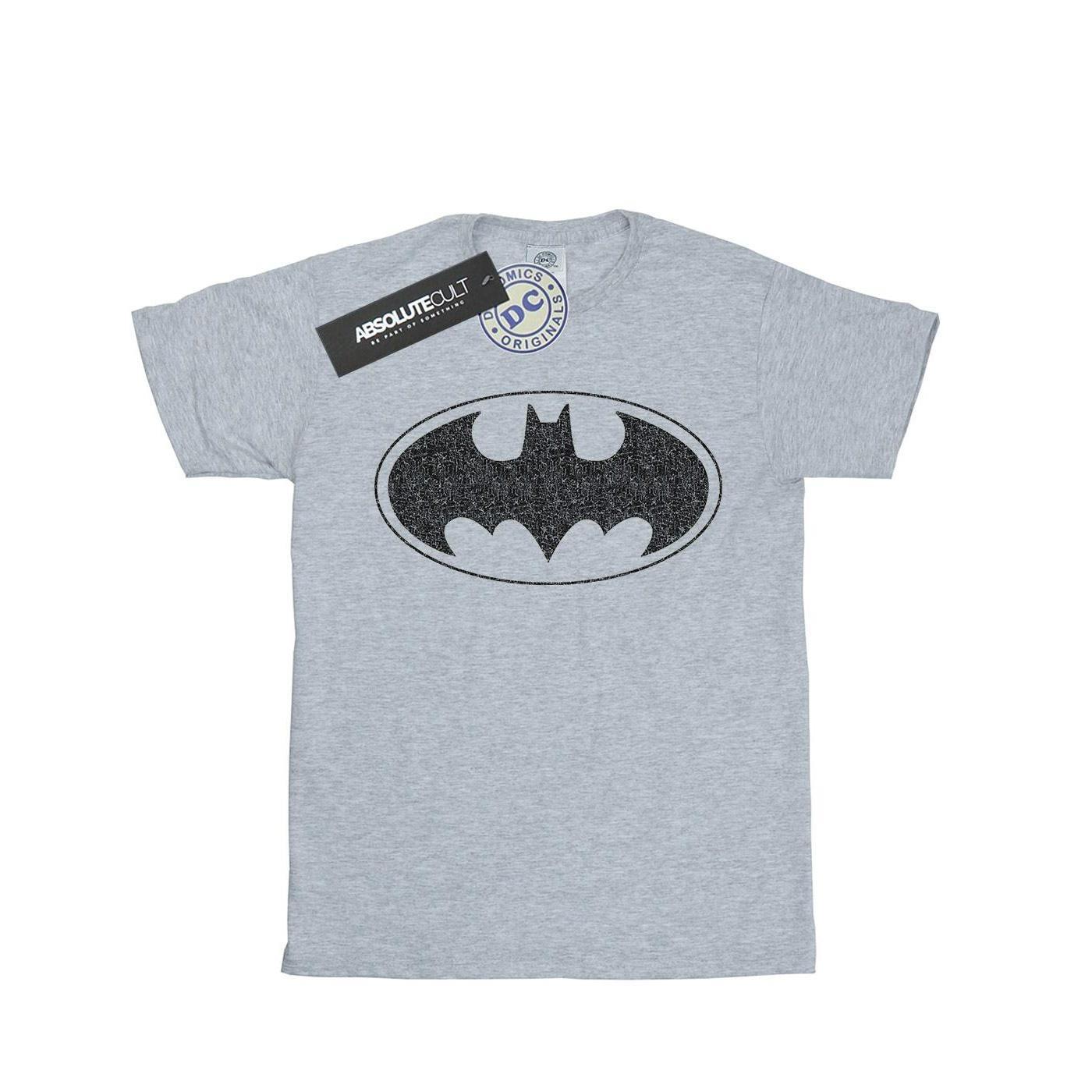 DC Comics Mens Batman One Colour Logo T-Shirt (Sports Grey) (3XL)