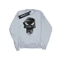 Marvel Womens/Ladies The Punisher Distrressed Skull Sweatshirt (Sports Grey) (S)