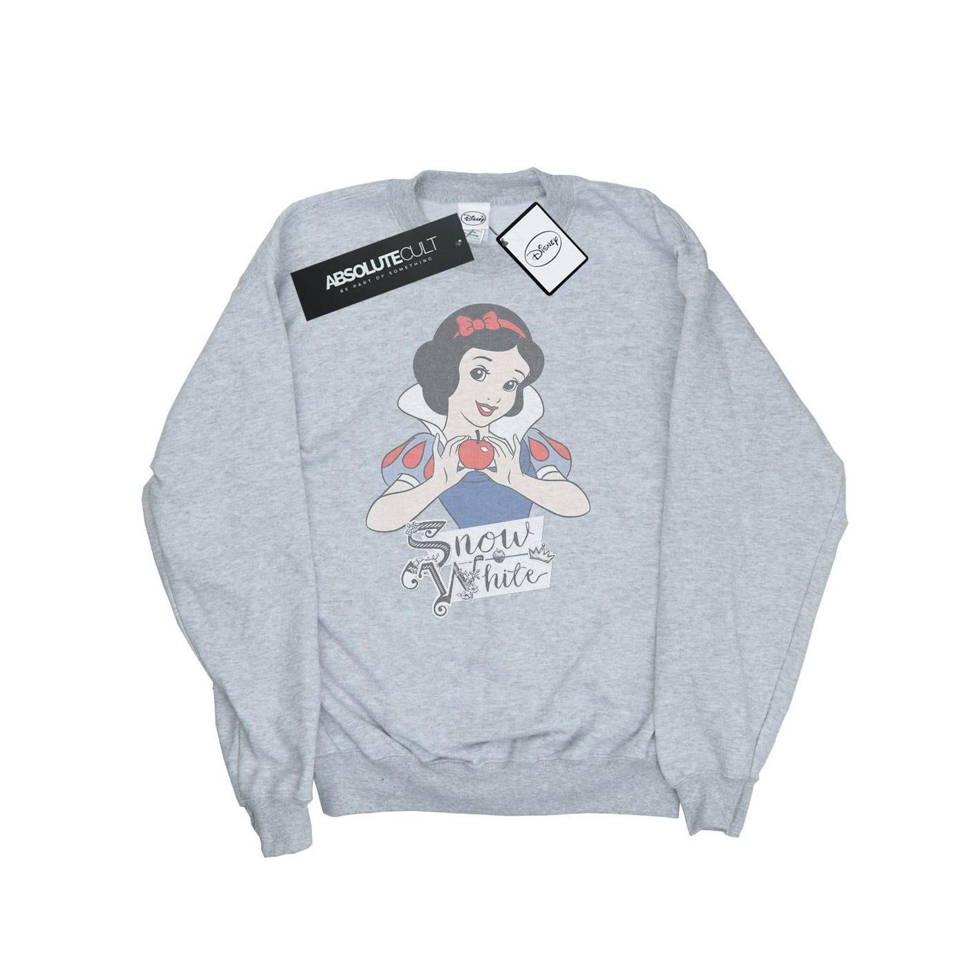 Disney Princess Girls Snow White Apple Sweatshirt (Sports Grey) (7-8 Years)