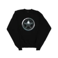 Marvel Girls The Falcon And The Winter Soldier Chest Star Sweatshirt (Black) (9-11 Years)
