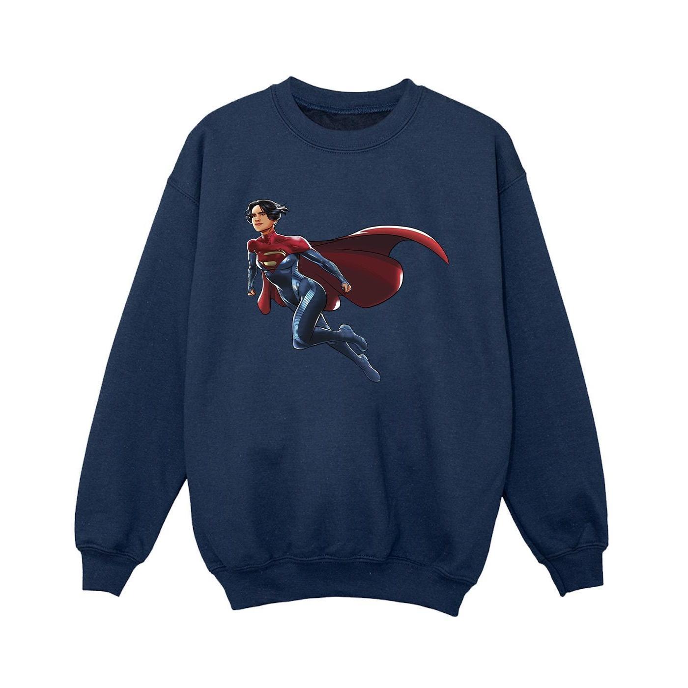 DC Comics Boys The Flash Supergirl Sweatshirt (Navy Blue) (5-6 Years)