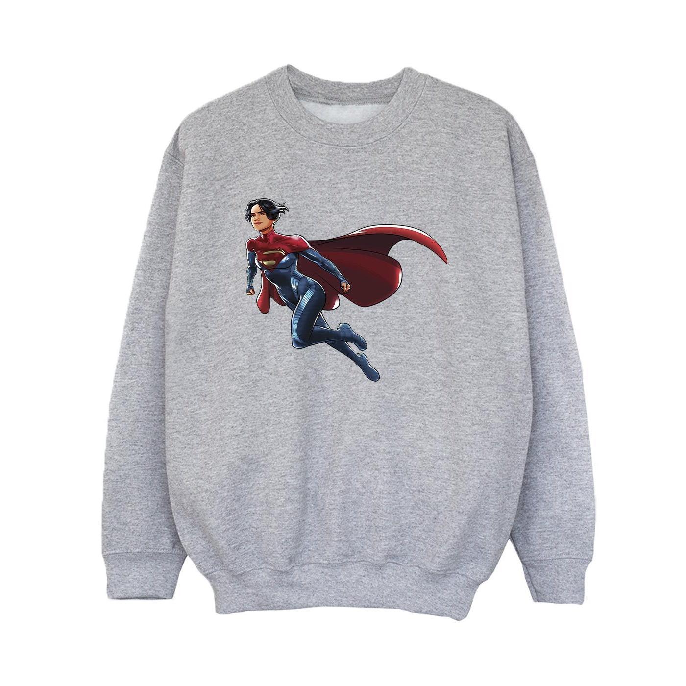 DC Comics Boys The Flash Supergirl Sweatshirt (Sports Grey) (5-6 Years)
