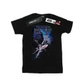 Star Wars Girls Flying Model Rocket Cotton T-Shirt (Black) (12-13 Years)