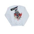 Marvel Boys Captain America Falcon Evolution Sweatshirt (White) (12-13 Years)