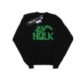 Marvel Girls Hulk Pixelated Sweatshirt (Black) (7-8 Years)