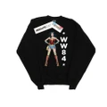 DC Comics Girls Wonder Woman 84 Standing Logo Sweatshirt (Black) (7-8 Years)