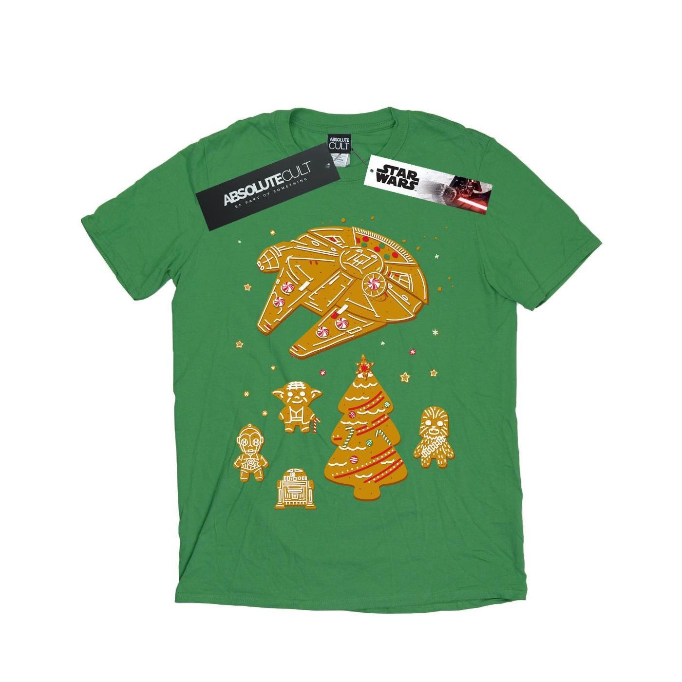 Star Wars Mens Gingerbread Rebels T-Shirt (Irish Green) (M)