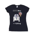 Star Wars Womens/Ladies R2D2 Greatest Mum Cotton T-Shirt (Navy Blue) (M)