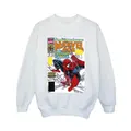 Marvel Boys Spider-Man Marvel Age Comic Cover Sweatshirt (White) (7-8 Years)