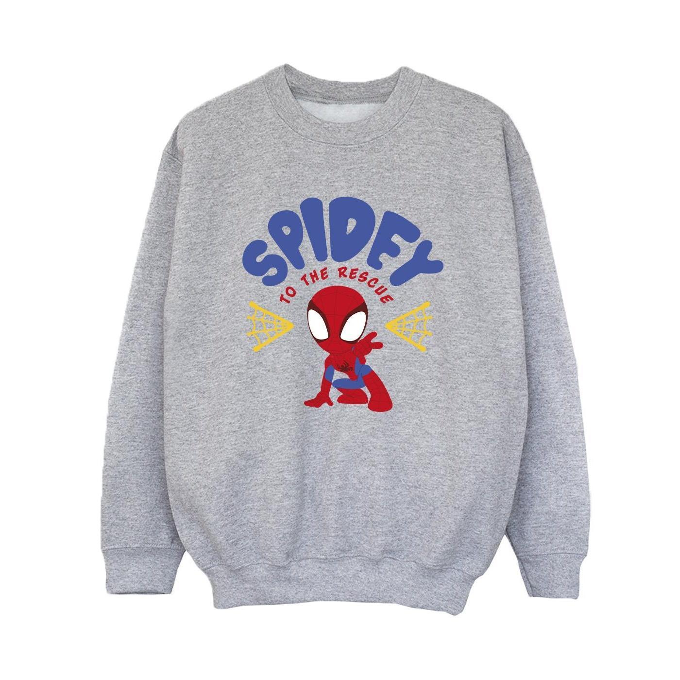 Marvel Boys Spidey And His Amazing Friends Rescue Sweatshirt (Sports Grey) (12-13 Years)