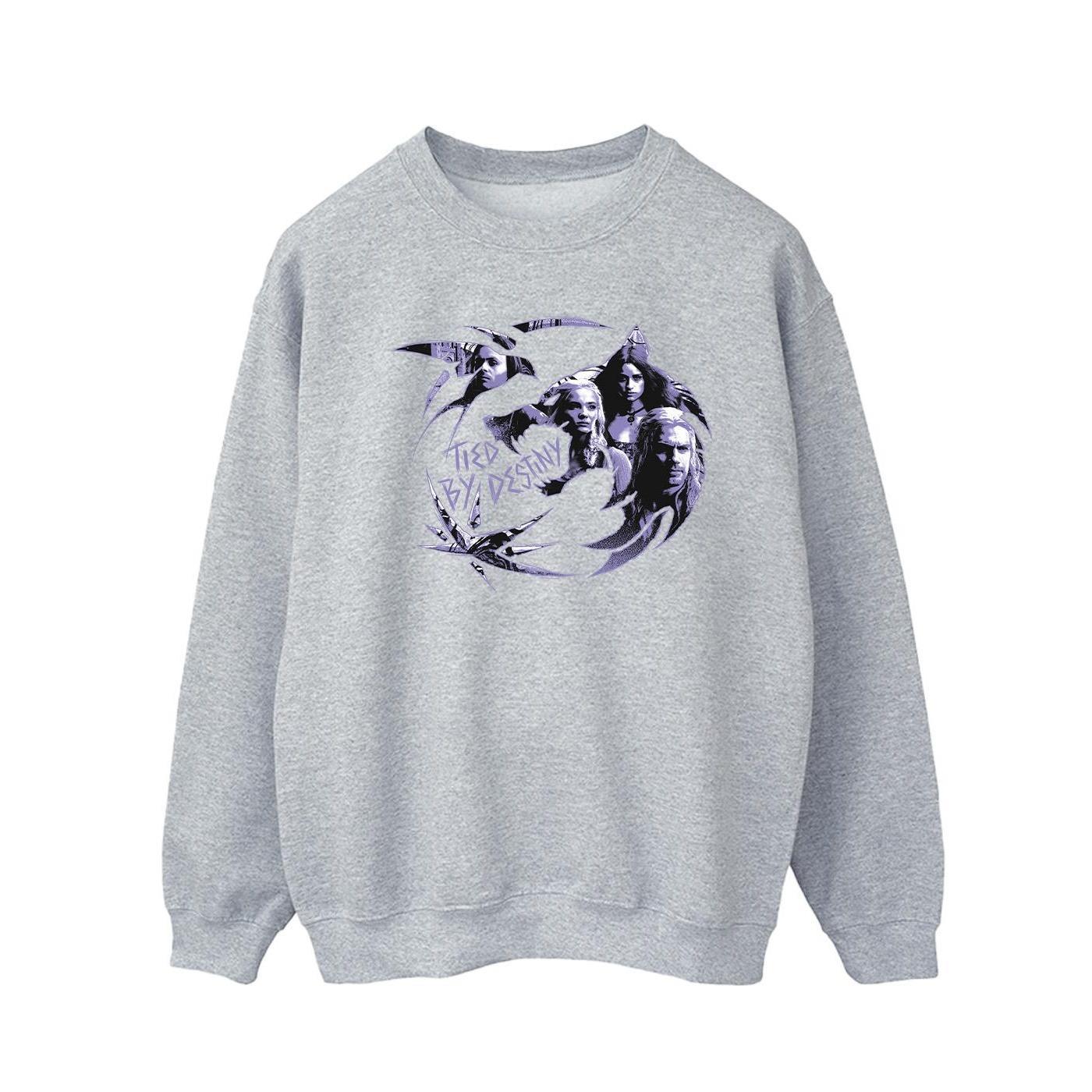Netflix Mens The Witcher Wolf Logo Infill Sweatshirt (Sports Grey) (3XL)