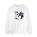 Netflix Mens The Witcher Wolf Logo Infill Sweatshirt (White) (3XL)
