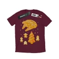 Star Wars Mens Gingerbread Rebels T-Shirt (Burgundy) (L)