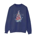 Disney Womens/Ladies The Nightmare Before Christmas Scary & Bright Sweatshirt (Navy Blue) (5XL)