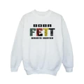 Star Wars Girls Boba Fett Character Logo Sweatshirt (White) (12-13 Years)