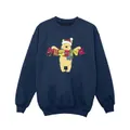 Disney Girls Winnie The Pooh Festive Sweatshirt (Navy Blue) (9-11 Years)