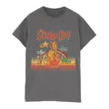Scooby Doo Womens/Ladies Palm Trees Cotton Boyfriend T-Shirt (Charcoal) (L)
