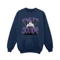 Disney Girls Villains Ursula Purple Sweatshirt (Navy Blue) (3-4 Years)