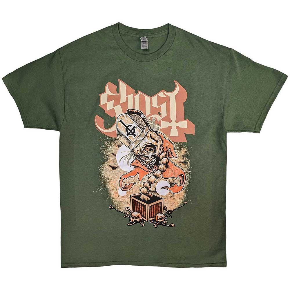 Ghost Unisex Adult Jack In The Box T-Shirt (Green) (M)