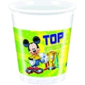 Disney Plastic Football Mickey Mouse Party Cup (Pack of 8) (Multicoloured) (One Size)