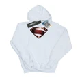 DC Comics Girls Justice League Movie Superman Emblem Hoodie (White) (7-8 Years)