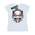 Marvel Womens/Ladies Ant-Man Helmet Distressed Cotton T-Shirt (White) (M)