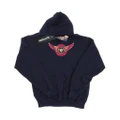Marvel Mens Captain Marvel Wings Patch Hoodie (Navy Blue) (XL)