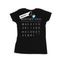 Disney Womens/Ladies Artemis Fowl Gnommish Alphabet Cotton T-Shirt (Black) (XXL)