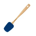 Silicone Spoon With Beechwood Handle Blue