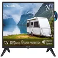 ENGLAON 24' HD LED 12V TV with Built-in DVD player