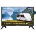 ENGLAON 24" HD LED 12V TV with DVD Combo for Caravans RV Home