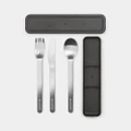 Make & Take Cutlery Set, 3 Piece (Dark Grey)