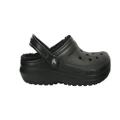 Crocs Classic Lined Clog (Black, Size M11/W13 US)