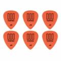 6 x Jim Dunlop Tortex TIII Orange .60mm Guitar Picks T3 USA 462R