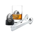 Ice Golf Ball Set with Tongs Trays and Velvet Pouch