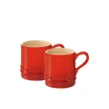La Cuisson Petit Espresso Cups Set of 2 Red