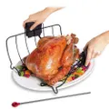 Stainless Steel Surface Roast and Serve Roasting Rack - 35x12x28cm